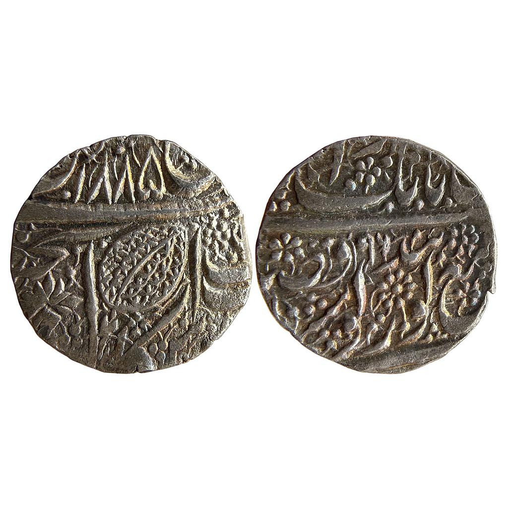IK Sikh Empire Ranjit Singh VS 1885 1896 Amritsar Mint Nanakshahi Couplet Silver Rupee