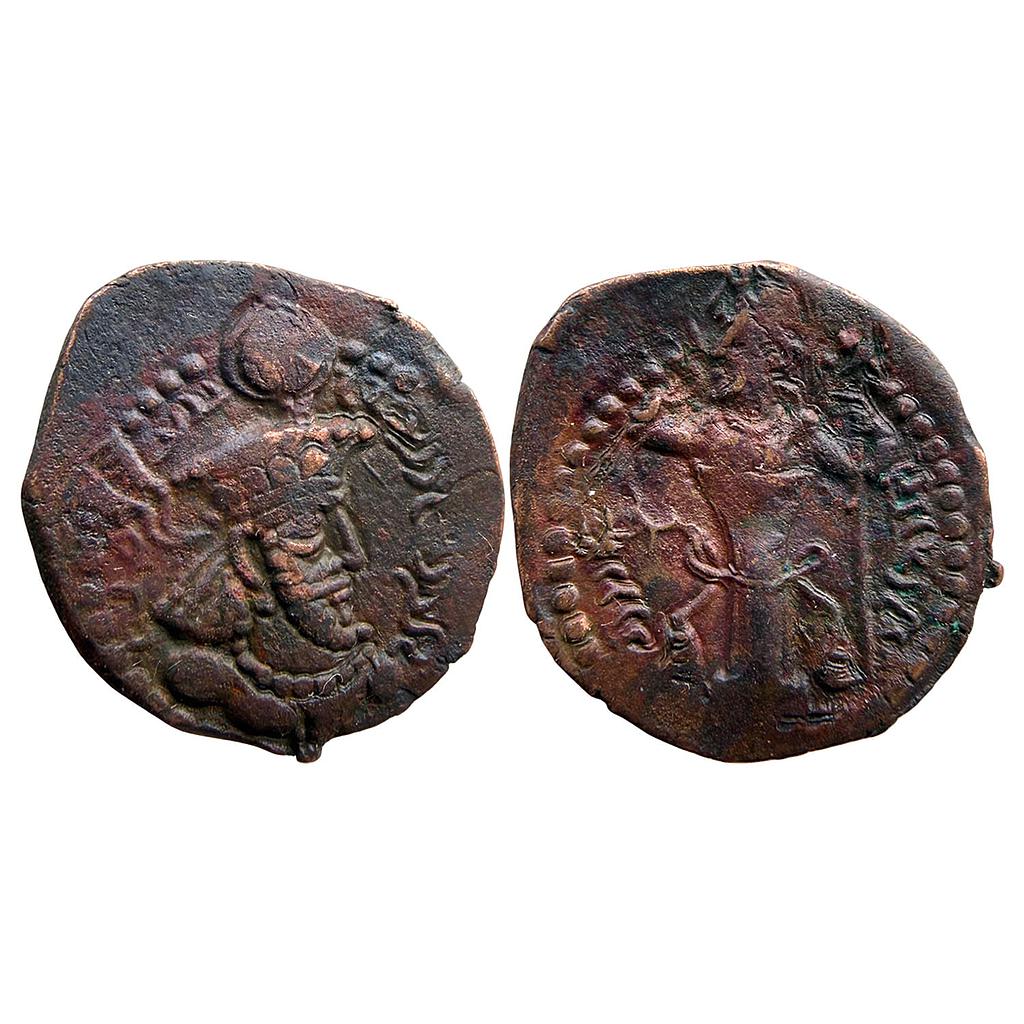 Ancient Kushano-Sasanians Hormizd I Copper Unit