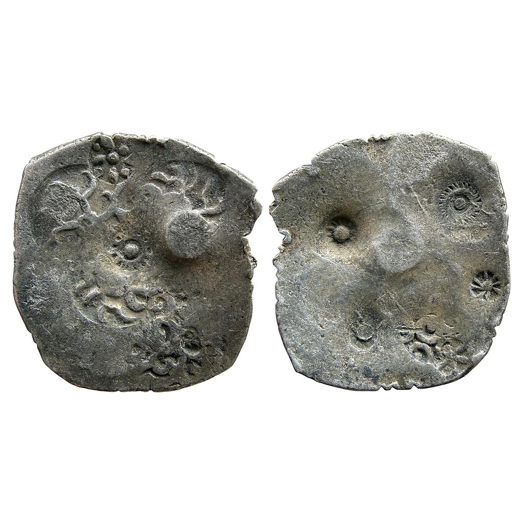 Ancient Punch Marked Coinage Middle Ganga Valley Kashi Mahajanapada Silver Vimshatika