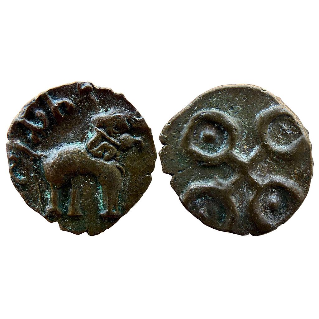 Ancient Satavahanas Vasistiputra Siri Satakarni Universal type Potin Heavy Weight Unit