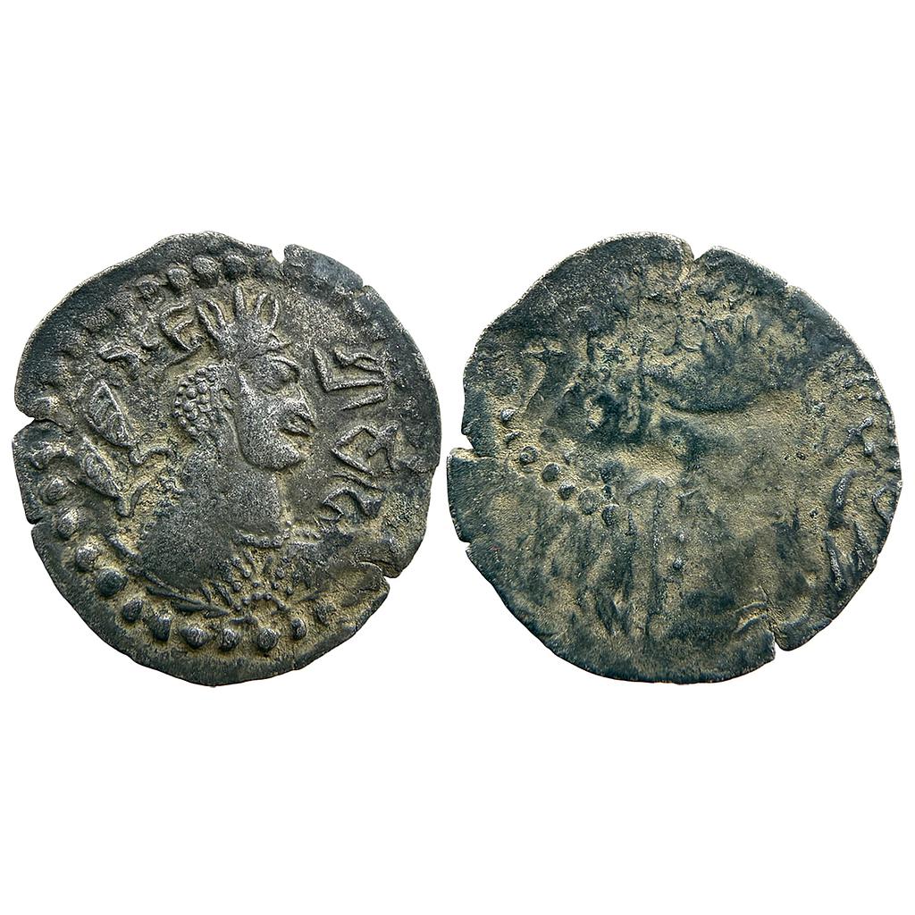 Ancient Kabul Region Nezak Huns Shri Shahi Copper Unit