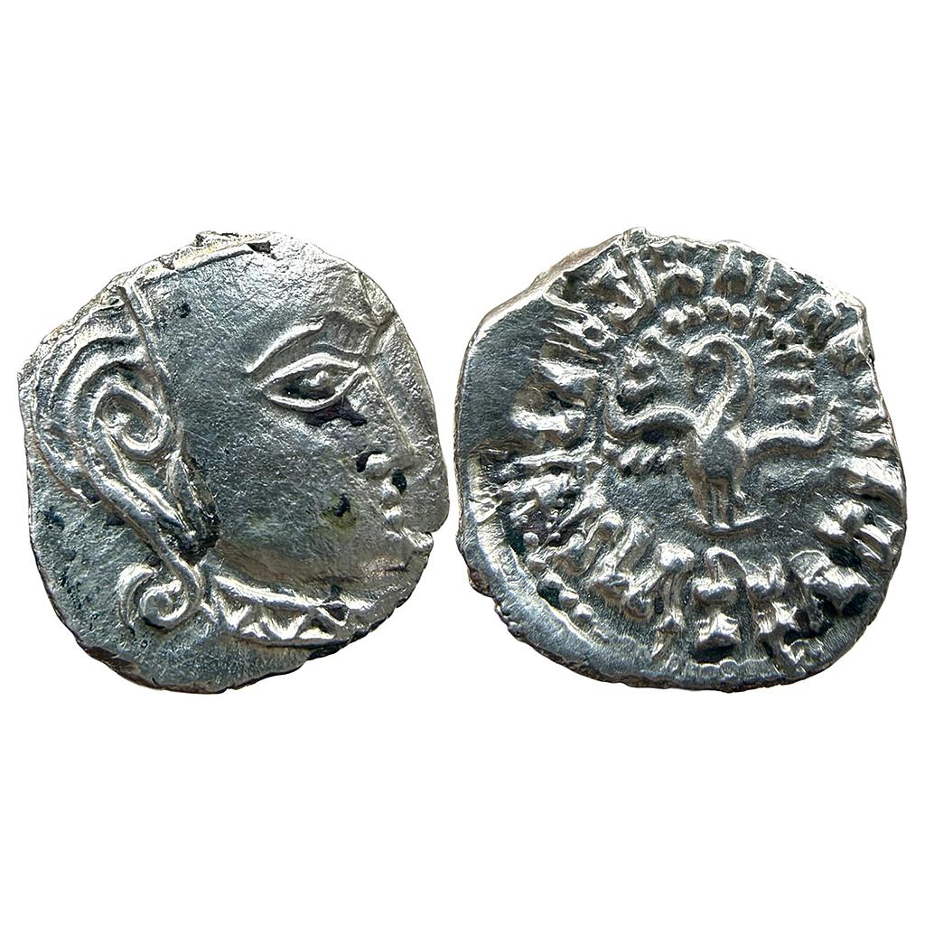Ancient Guptas Kumara Gupta I Madhyadesha type Silver Dramma