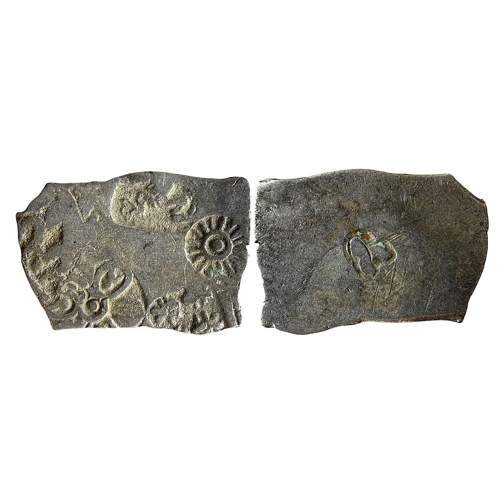 Ancient Punch Marked Coinage Mauryan Magadha Imperial Silver Karshapana