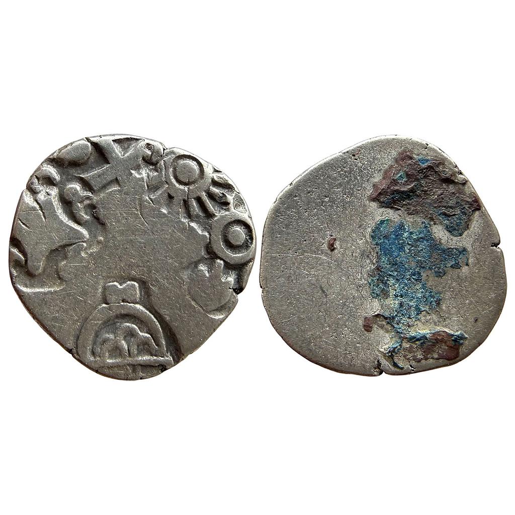 Ancient Punch Marked Coinage Mauryan Magadha Imperial Series IVd 468 Type Silver Karshapana