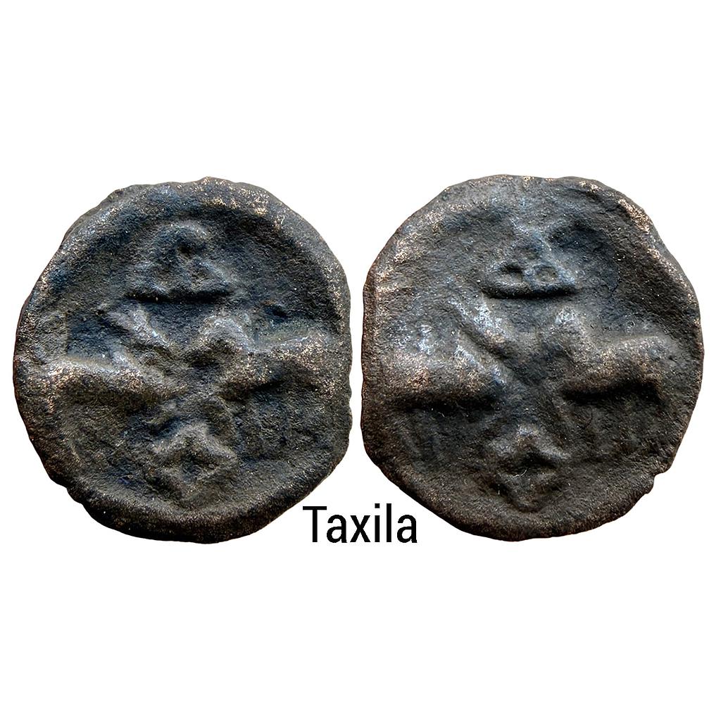Ancient Post Mauryan Taxila Region Bull and Horse type Copper Unit