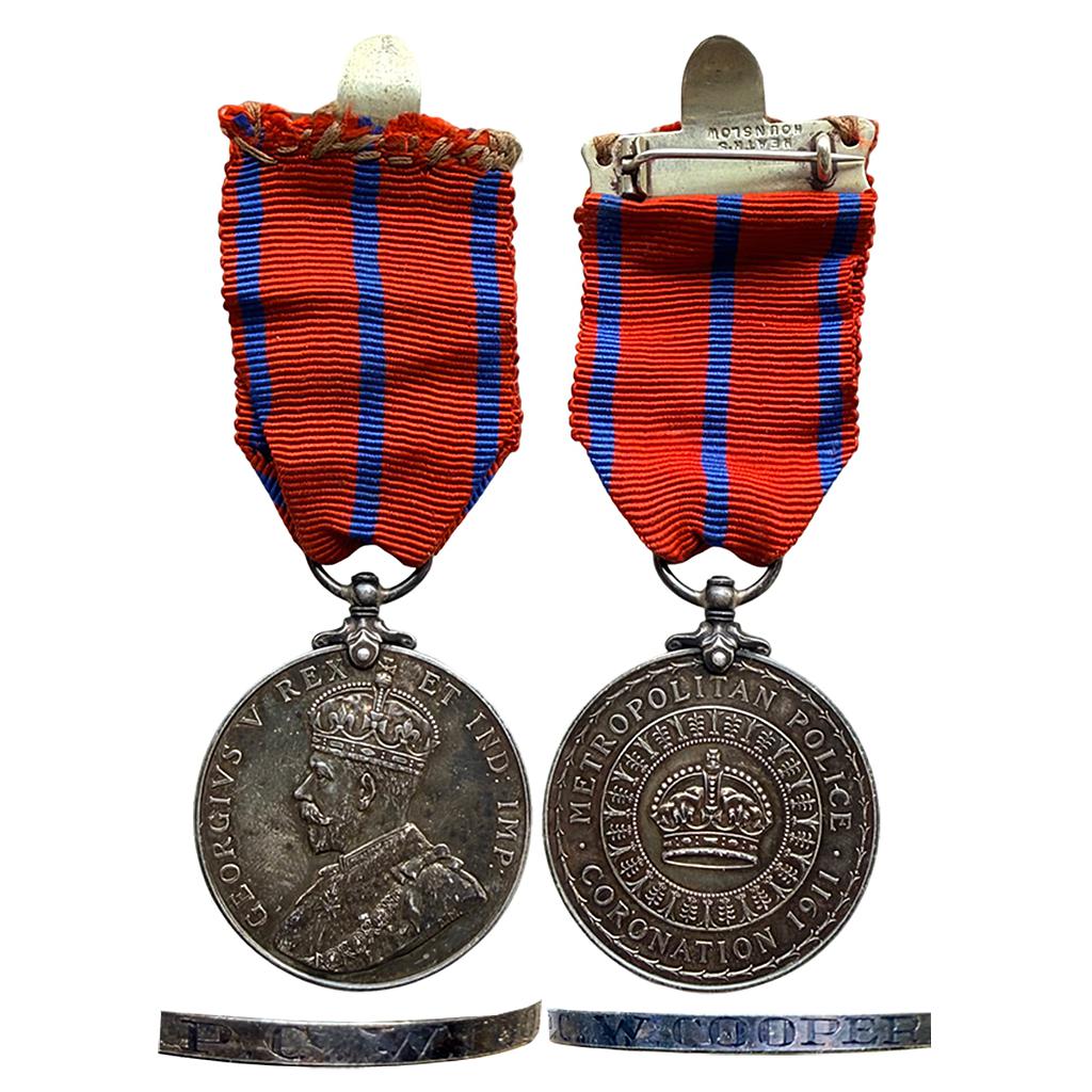 George V Metropolitan Police-Coronation 1911 Bronze Medal