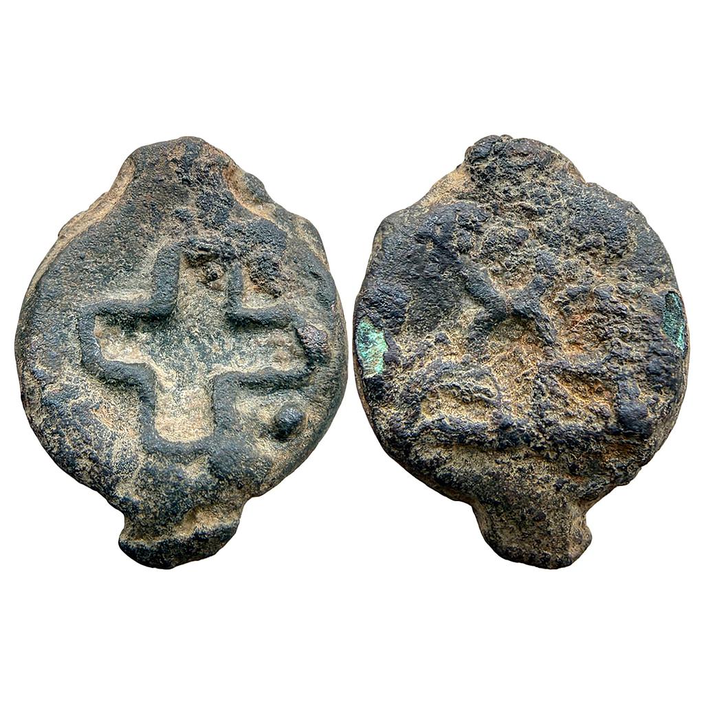 Ancient Deccan Region Anonymous Cast Copper Heavy Unit