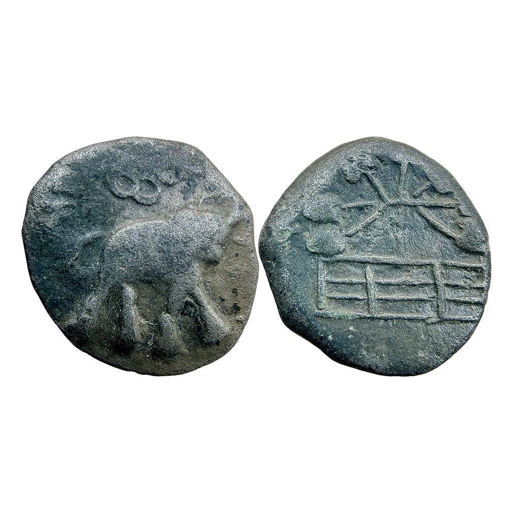 Ancient Newase-Paithan Satavahanas Copper Unit