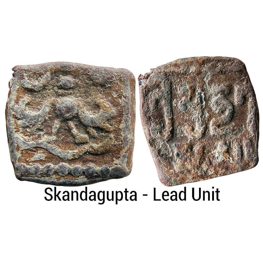 Ancient Gupta Dynasty Skandagupta Lead Unit