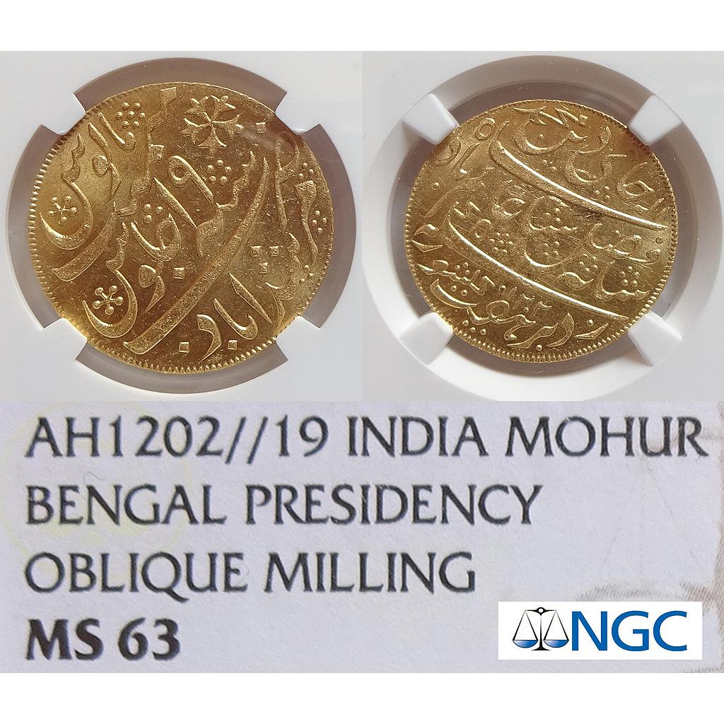 EIC, Bengal Presidency, INO Shah Alam II, Murshidabad Mint, "Gold Mohur"