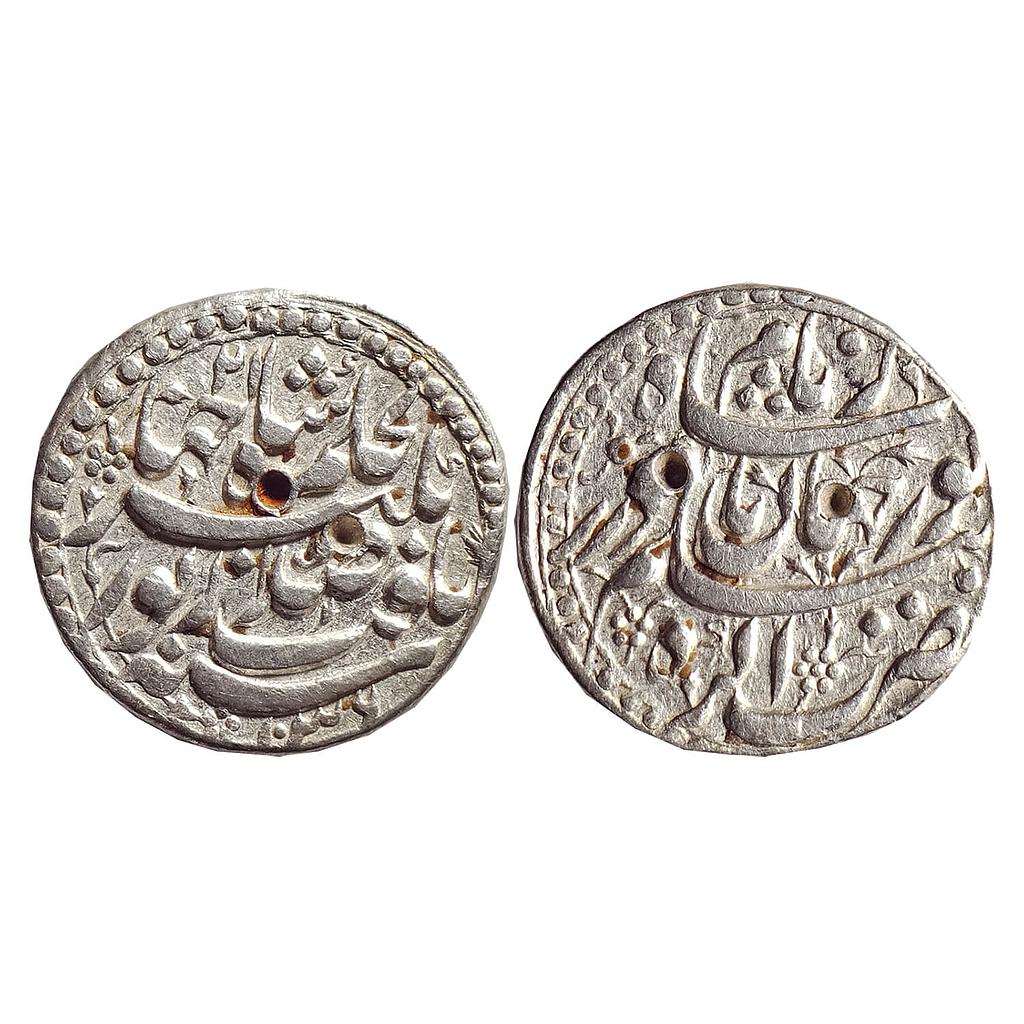 Mughal, Nur Jahan, Agra Mint, "Yaft" couplet, Silver Rupee