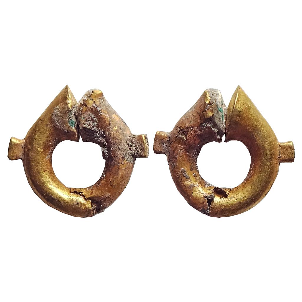 Ancient, Primitive Jewellery/Money, Gold Kundal