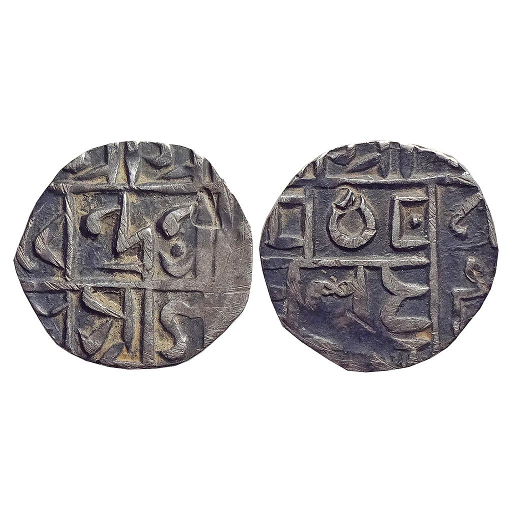 IK, Cooch Behar, Devendra Narayan, Silver "1/2 Rupee"