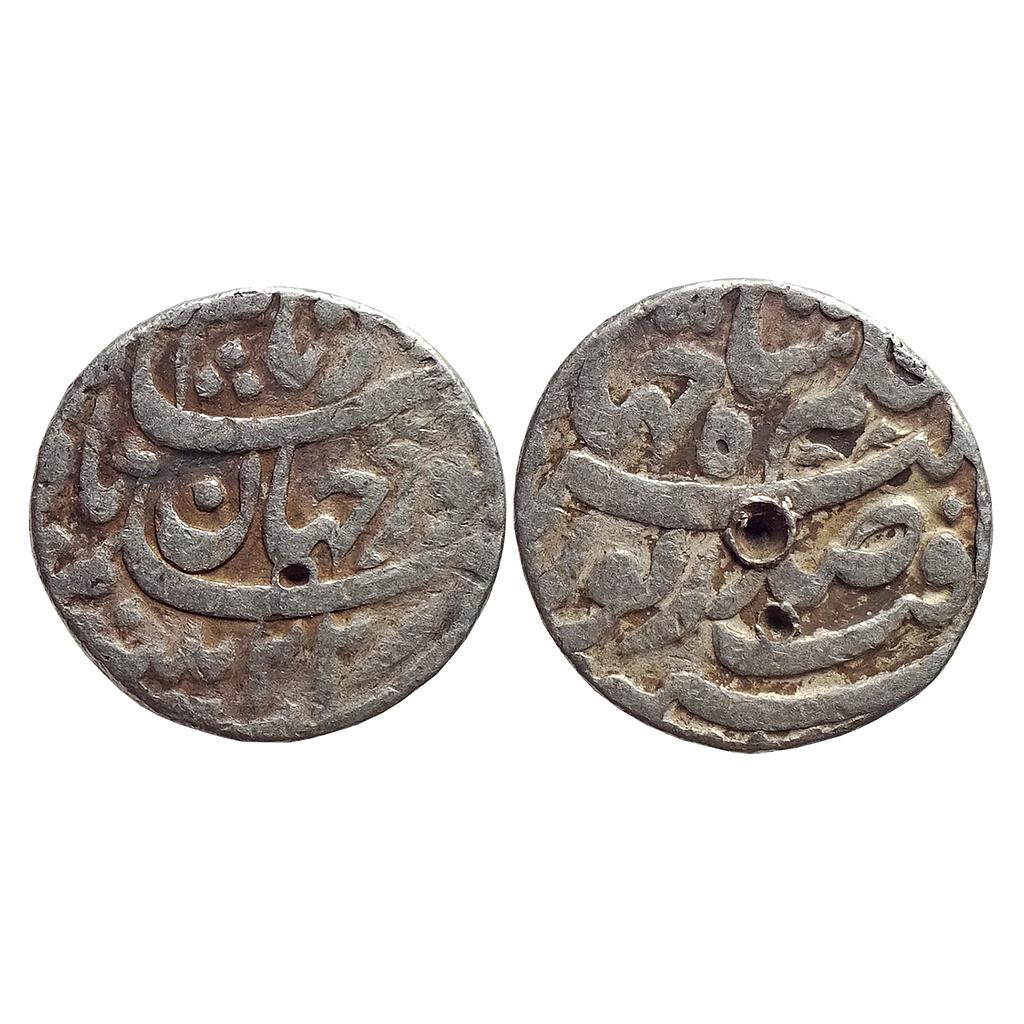 Mughal, Nur Jahan, Patna Mint, "Sad Zewar" poetic couplet, Silver Rupee