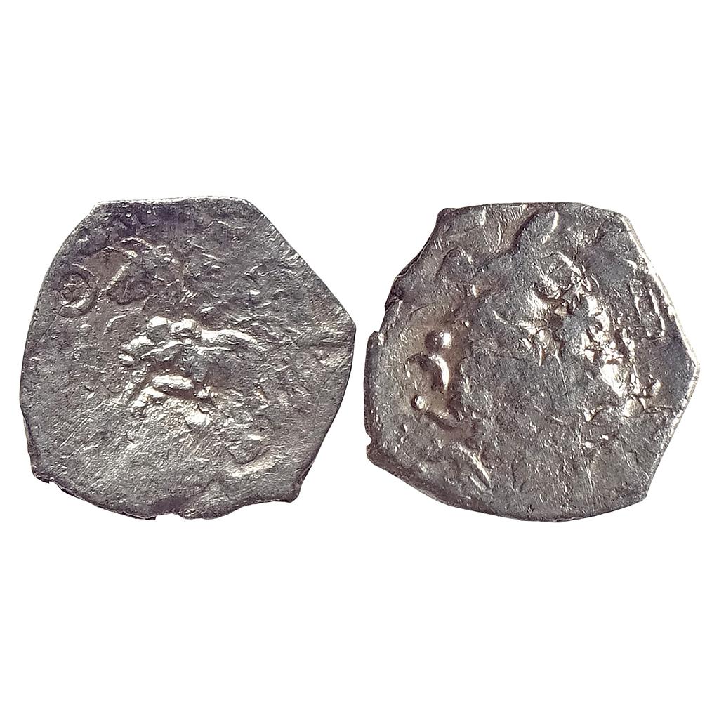 Ancient, Archaic Series, Punch Marked Coinage, Saurashtra Janapada, Junagadh hoard type, Silver "2 Mashaka"