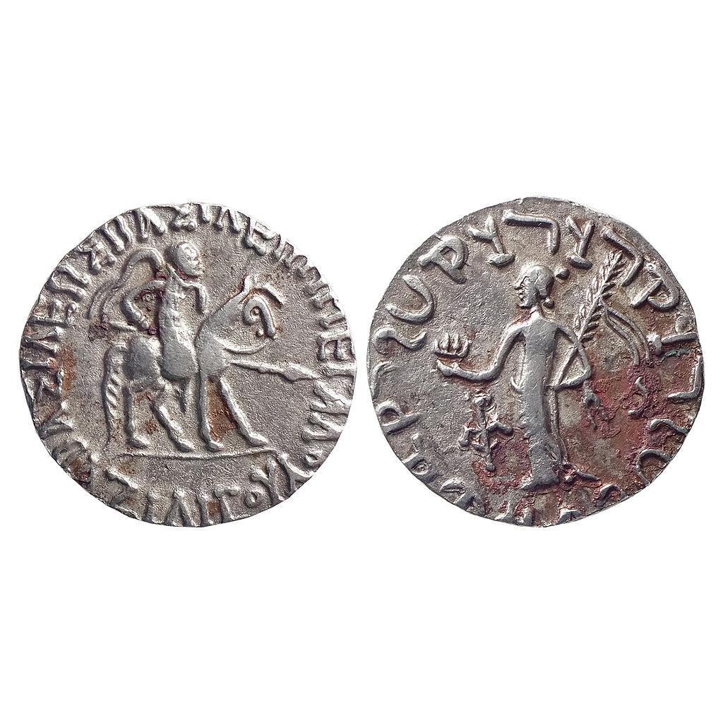 Ancient, Indo Scythian, Azilises, Silver Tetradrachm