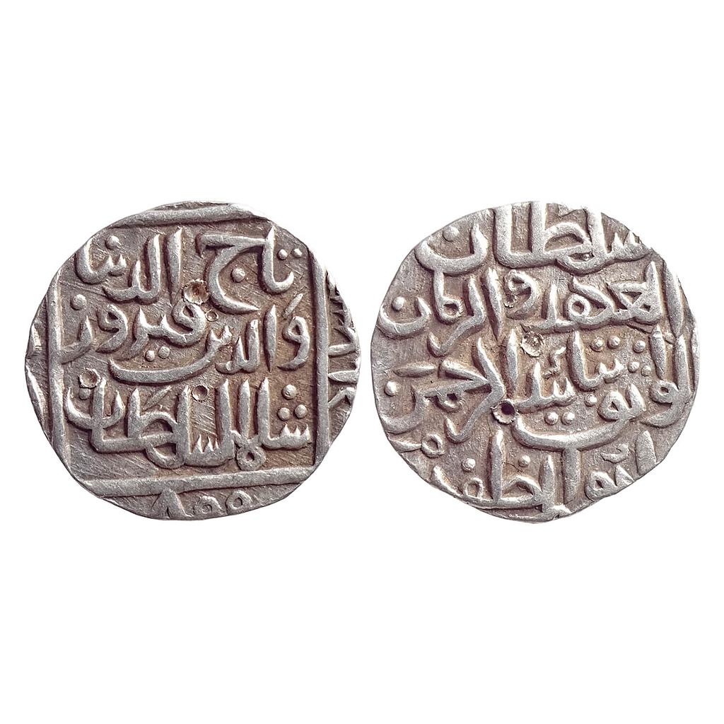 Bahamani Sultan Taj ud din Firuz Hadrat Ahsanabad Mint Silver Tanka
