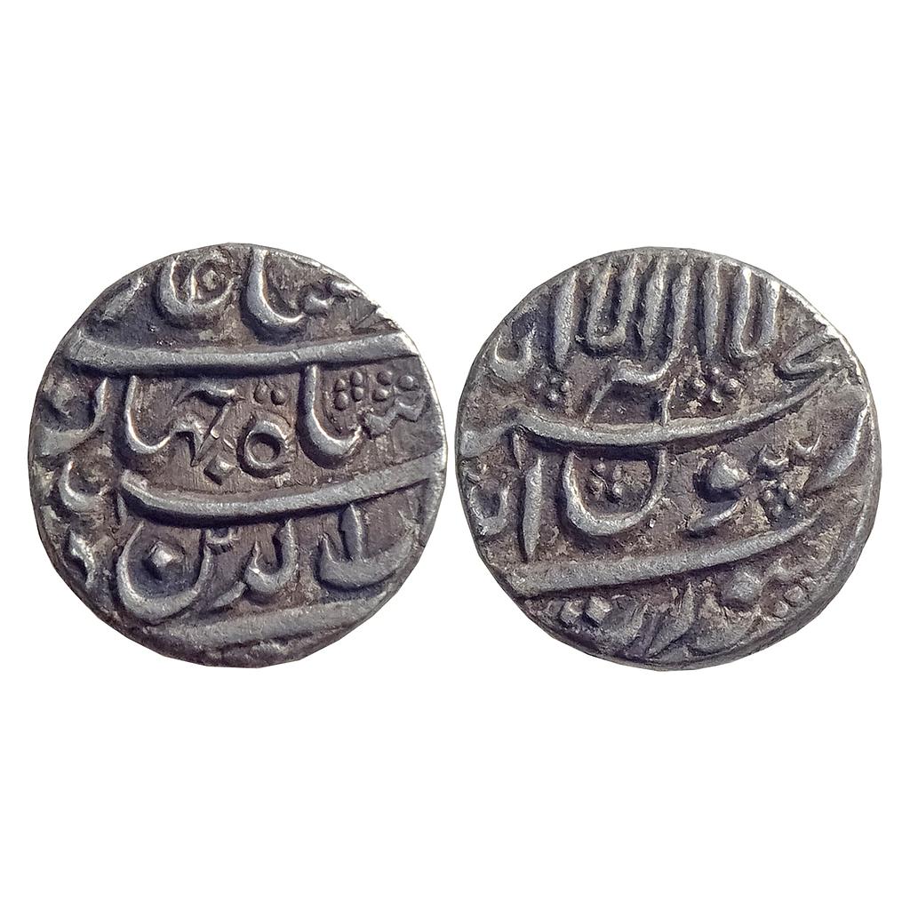 Mughal Shah Jahan Surat Mint Silver 1/2 Rupee
