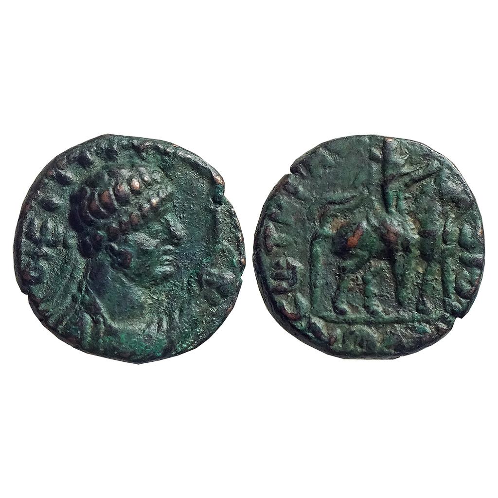 Ancient Kushanas Dynasty Soter Megas alias Vima Takto Copper Drachma