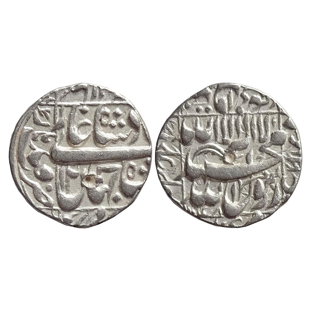 Mughal Shah Jahan Qandhar Mint Silver Rupee
