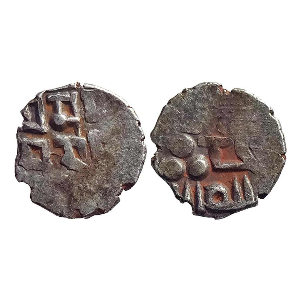 Samid Amirs of Multan Amir Asad NM ND Silver Post-reform Bilingual Damma Qanhari Dirham