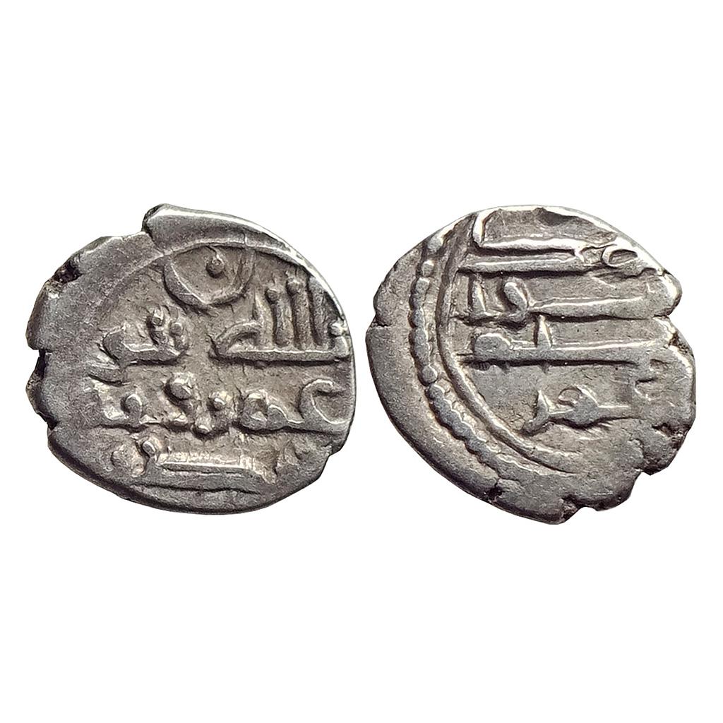 Habbarid Amirs of Mansurah Sind Amir Umar-I bin Abd Al-Aziz Al-Habbari NM ND Silver Damma Qanhari Dirham