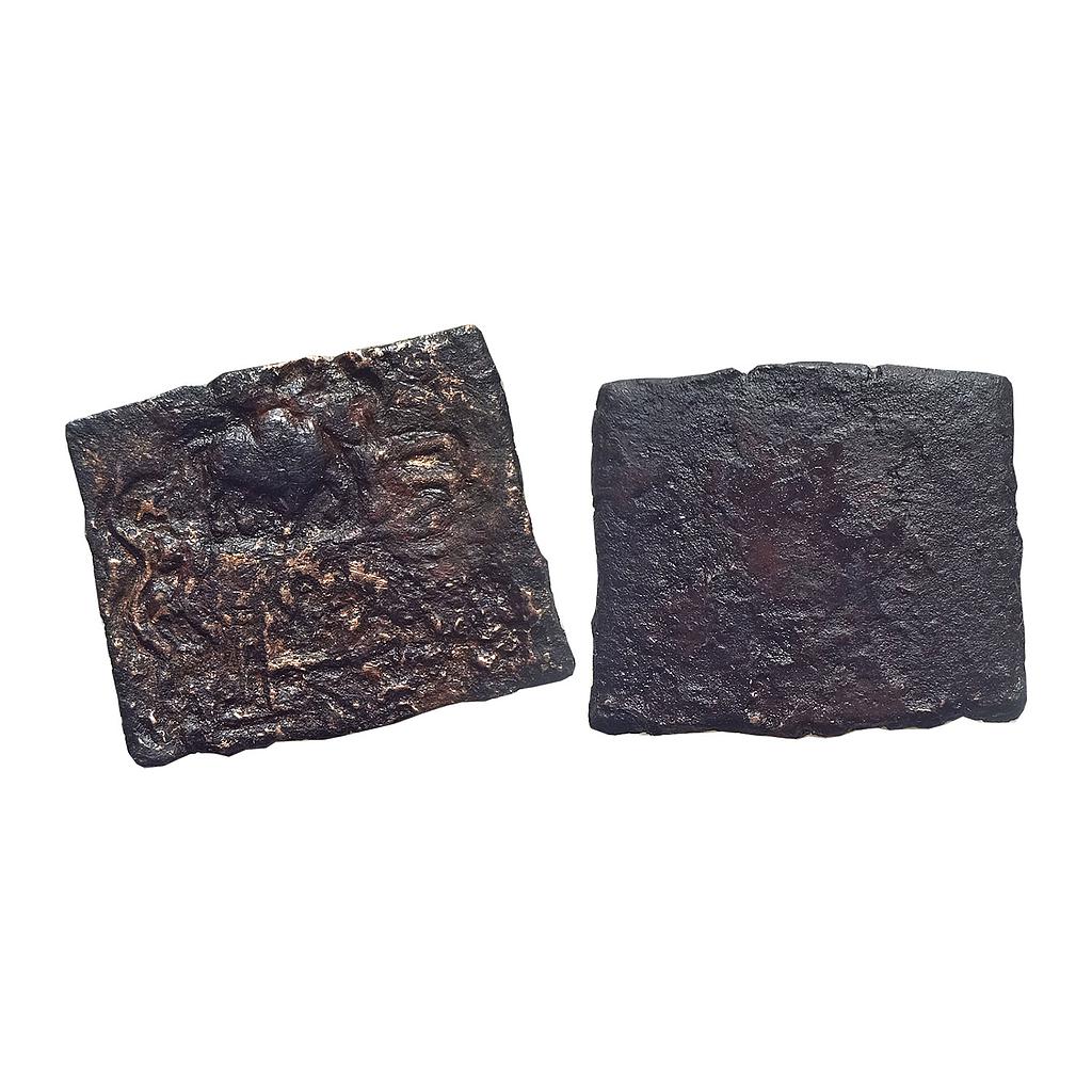 Ancient Bhagila City State Copper Punch Mark Coin