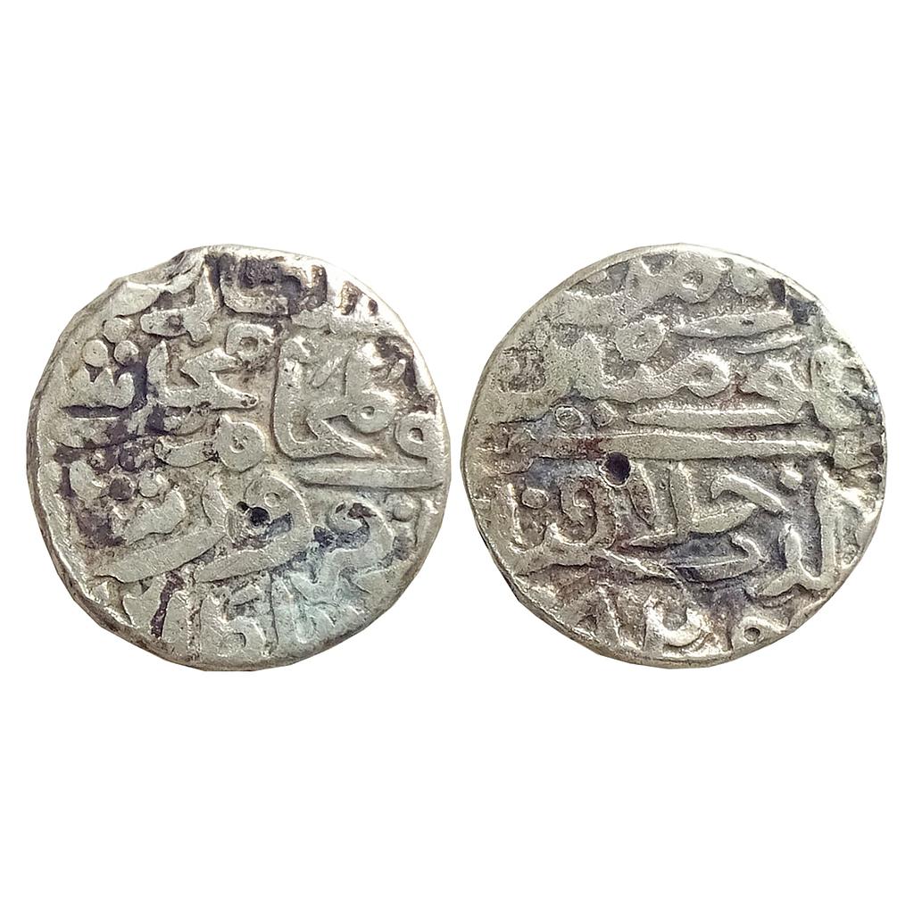 Delhi Sultan Mubarak Shah INO Muhammad bin Firuz Shah Silver Tanka