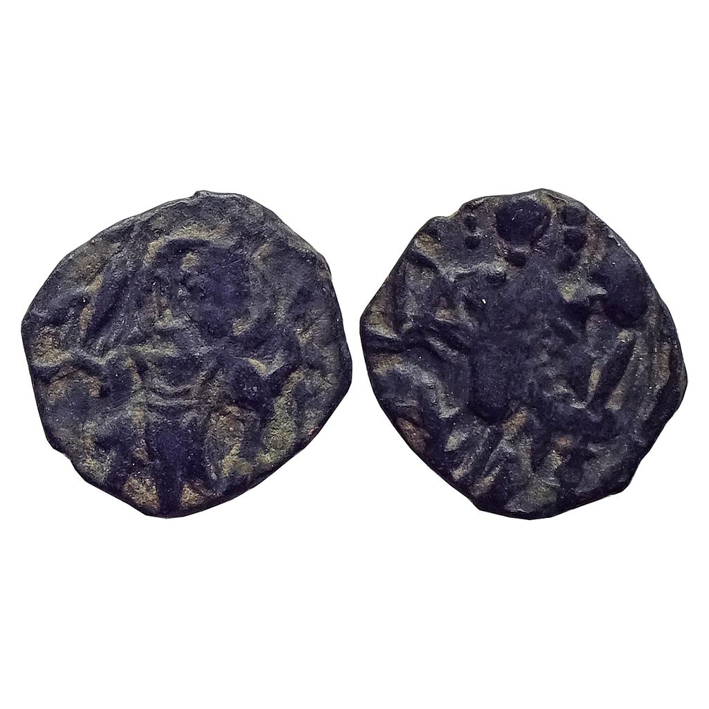 Ancient Late Kushana issue Kashmir Smast Copper Unit