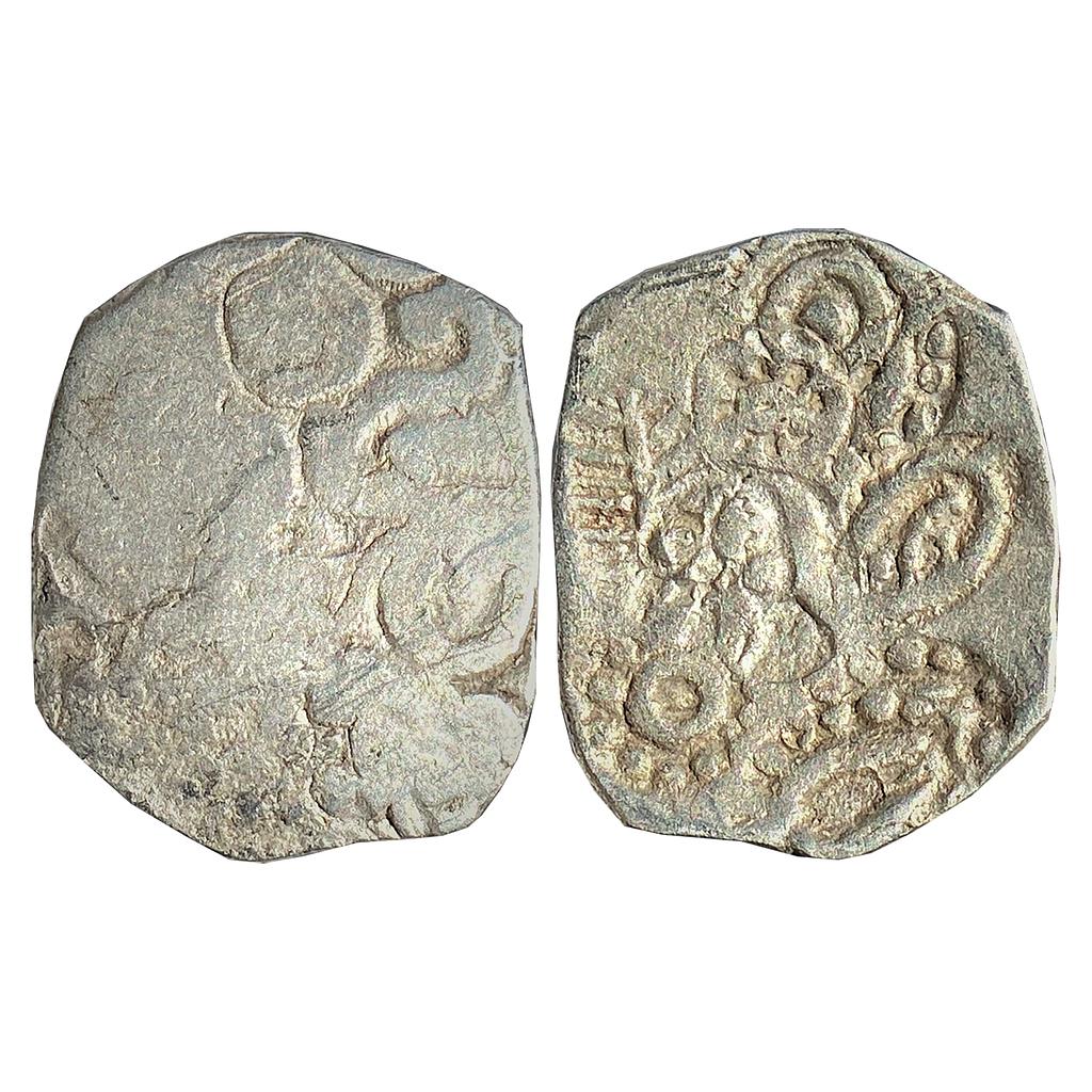 Ancient Punch Marked Coinage Kosala Mahajanapada  Silver Half Vimshatika