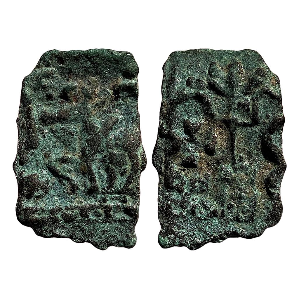 Ancient Kaushambi Lanky bull Copper Unit