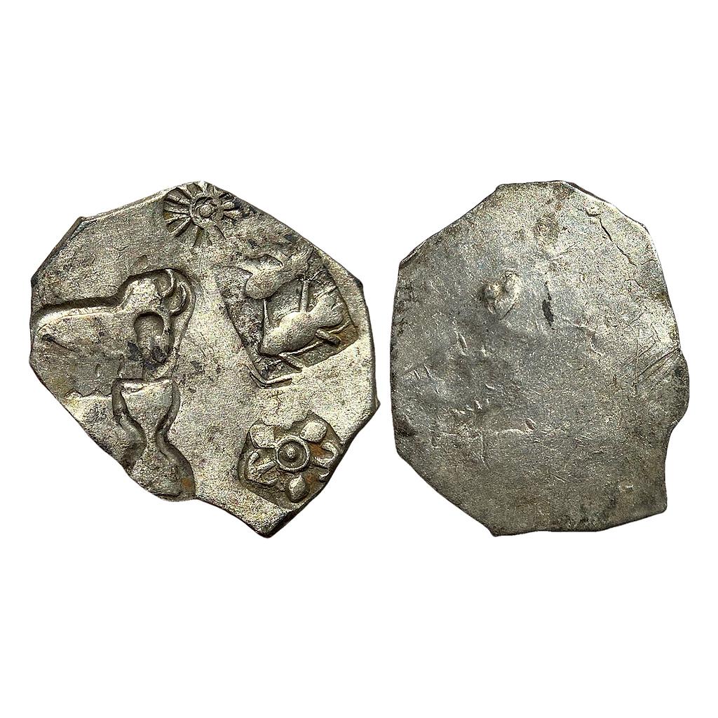 Ancient Punch Marked Coinage PMC of the lower Ganga valley Magadha Mahajanapada Series 1 Silver Karshapana