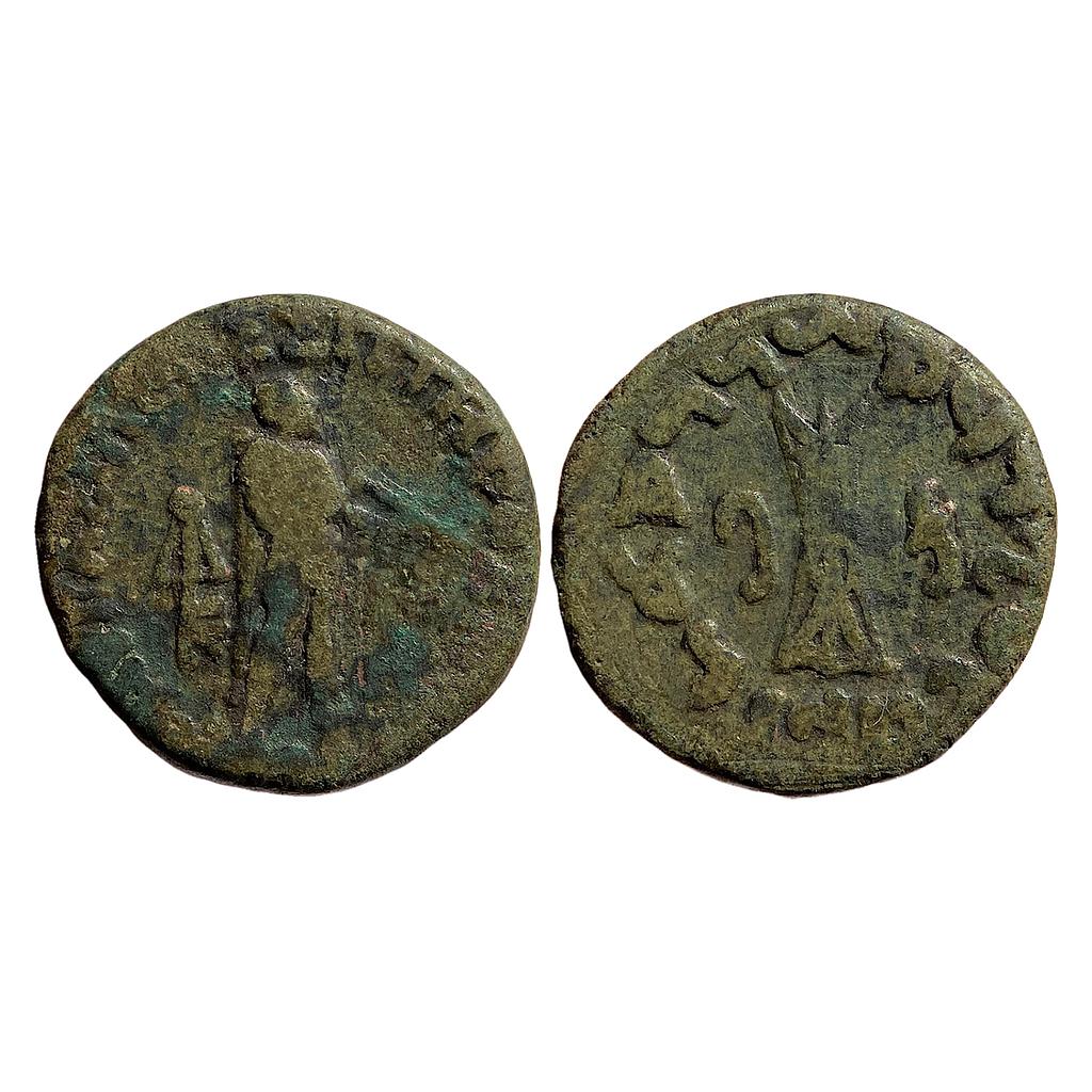 Ancient Indo-Greek Apollodotus II Bronze Obol