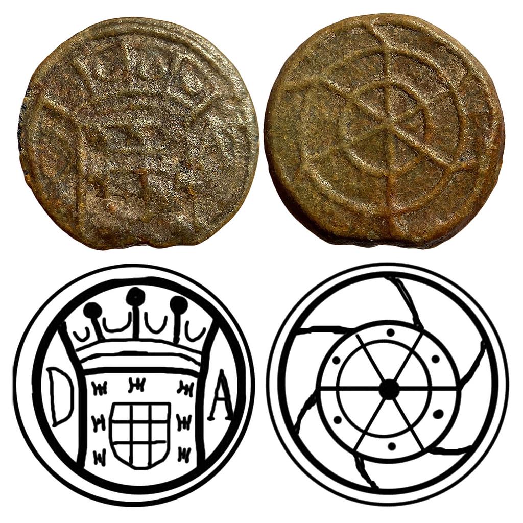 Indo Portuguese Joao V Tin 2 Bazarucos