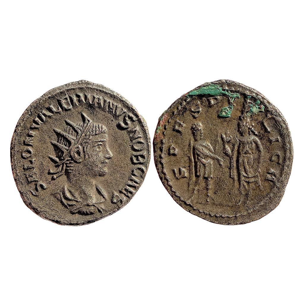 Ancient World Rome Valerian II &amp; Saloninus Base Silver Unit