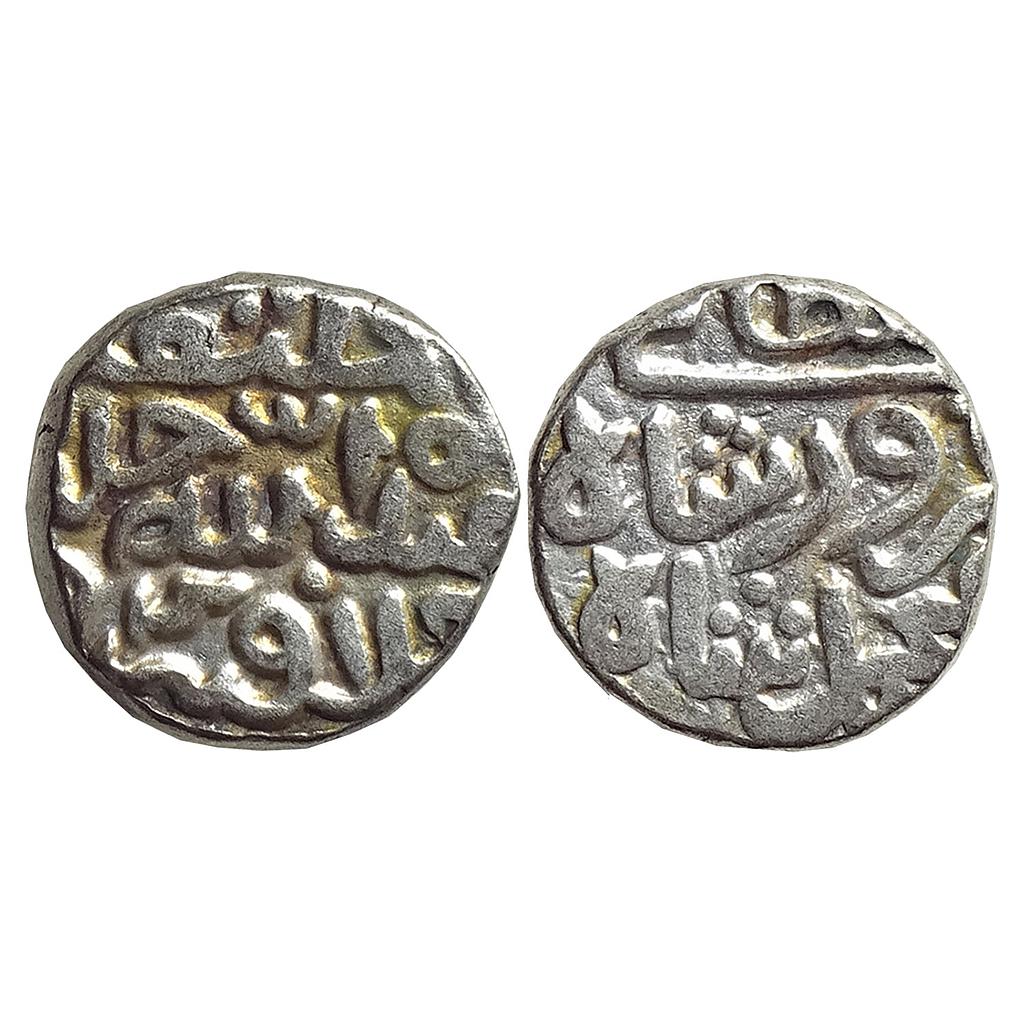 Delhi Sultan Muhammad bin Firuz No Mint Billon 5/6th Tanka