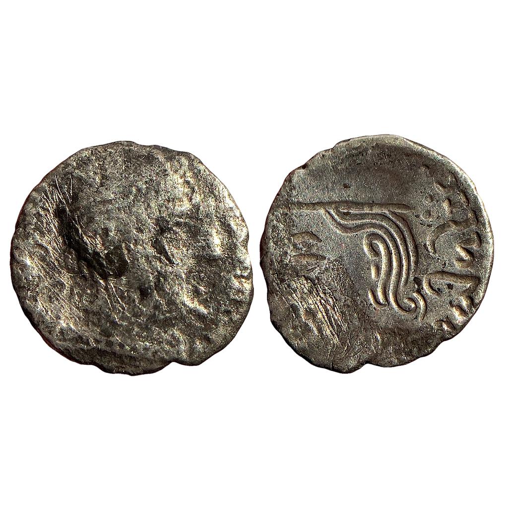 Ancient Western Kshatraps Kardamaka family Rudrasena I Son of Rudrasimha I Silver Dramma