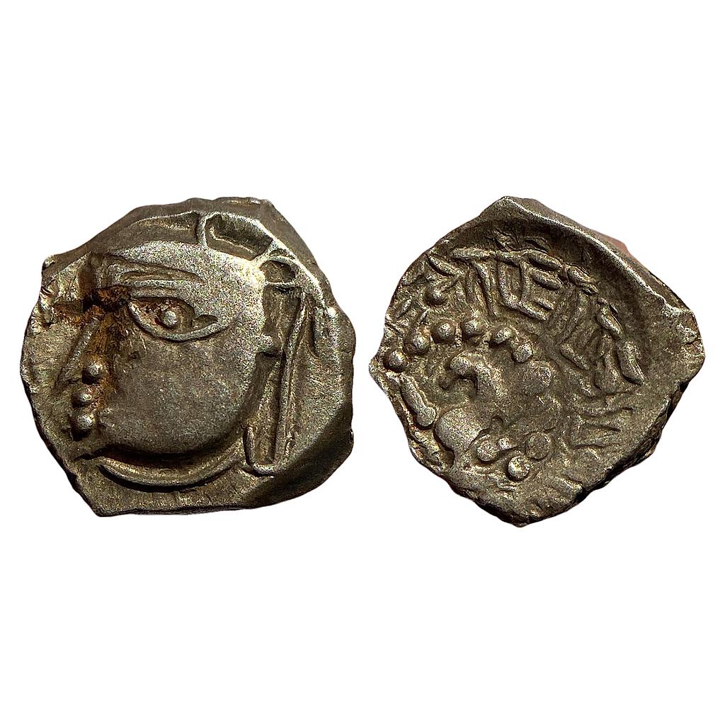 Ancient Harshavardhana Silver Dramma