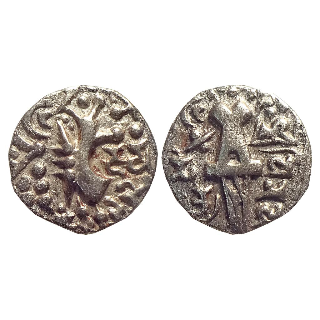 Hindu Medieval Kashmir Karkota Dynasty Vinayaditya Debased Gold Dinara