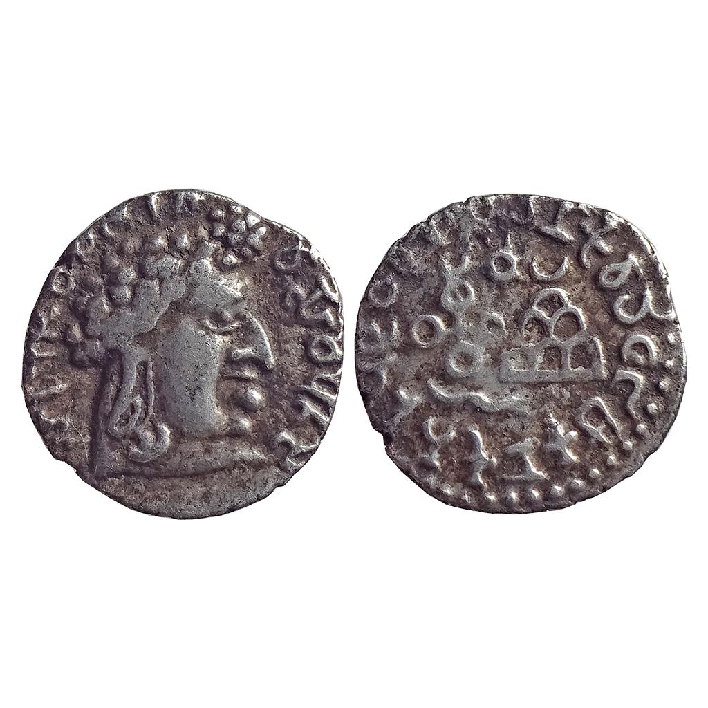 Ancient Satavahanas Universal type Vasistiputra Siri Pulumavi Silver Dramma