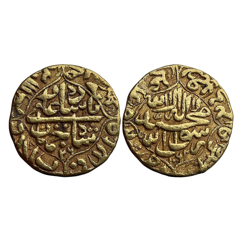 Mughal Shah Jahan Akbarabad Mint Gold Mohur