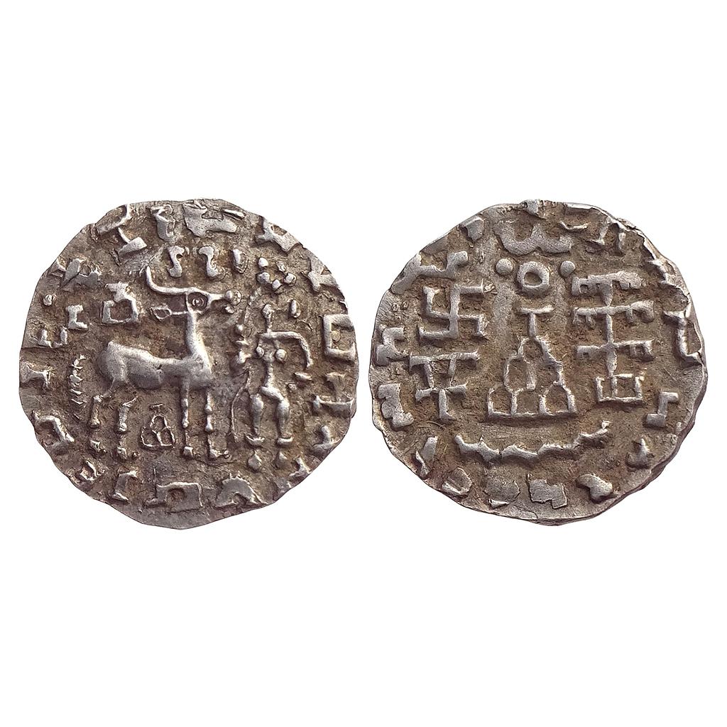 Ancient Kunindas Tribal Republic Amoghabhuti Silver Drachm