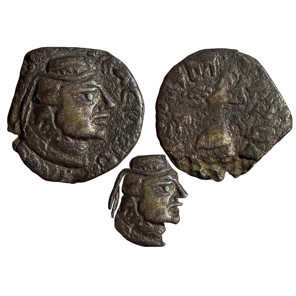 Ancient Indo-Scythians Northern Kshatraps Rajavula Billon Dramma