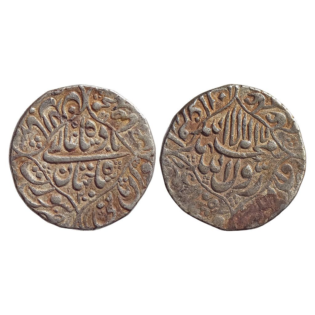 Mughal Shah Jahan Surat Mint Silver Rupee