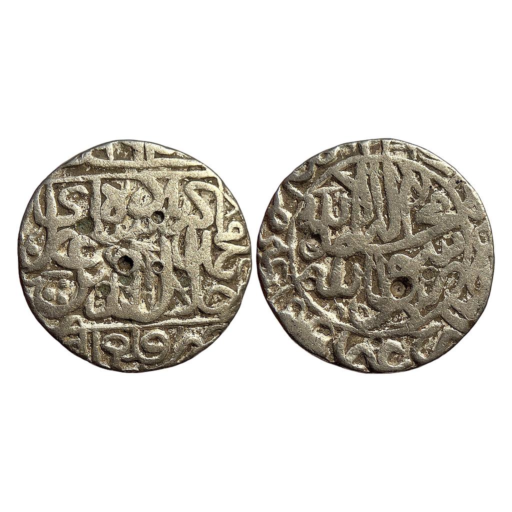 Mughal Akbar Qila Alwar Mint Silver Rupee