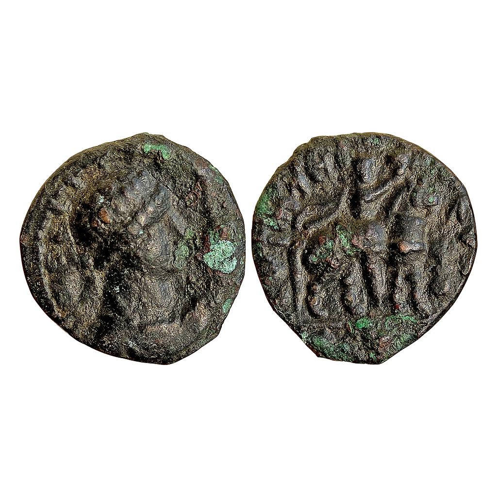 Ancient Kushanas Vima Takto Soter Megas Copper Drachma