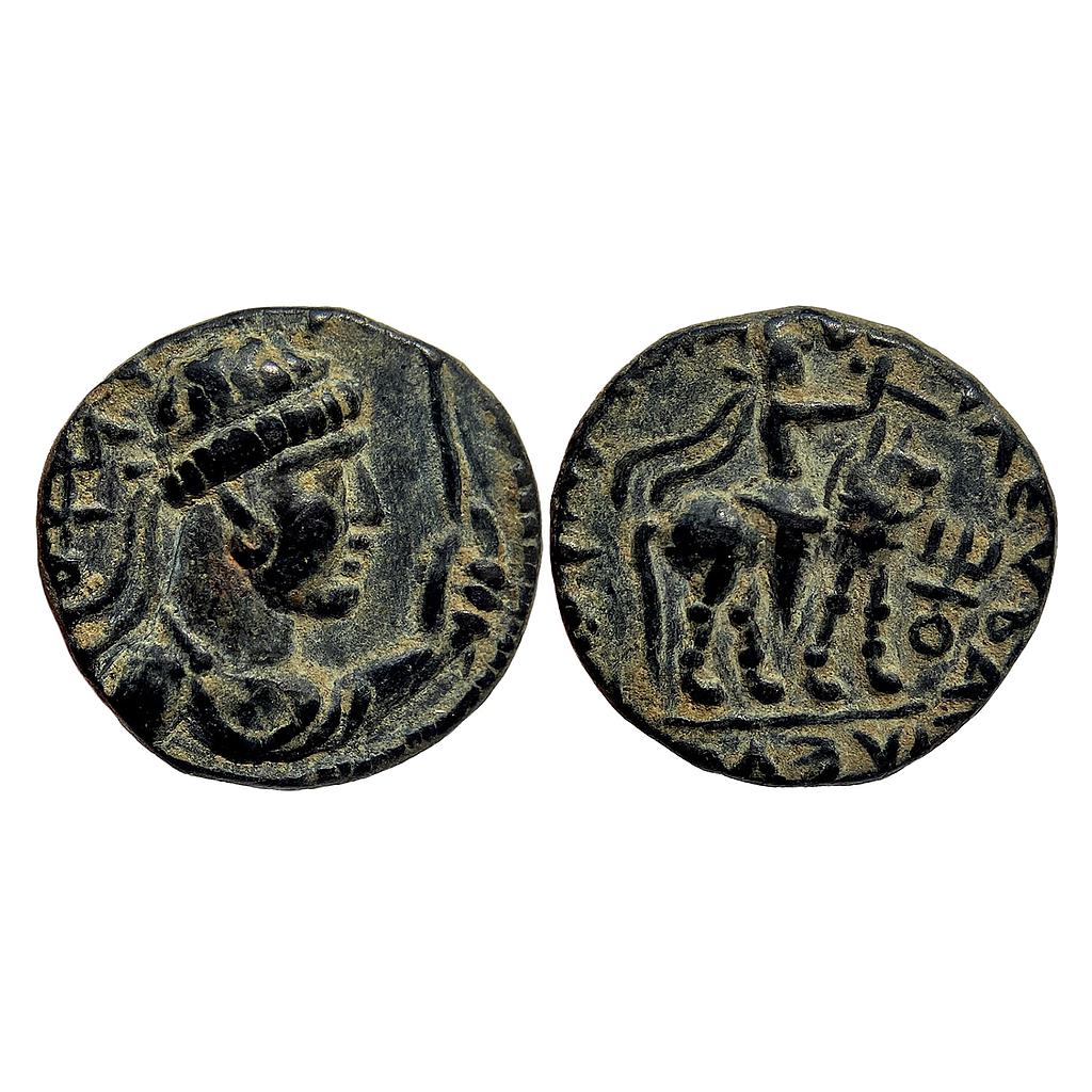 Ancient Kushanas Vima Takto Soter Megas Copper Drachma