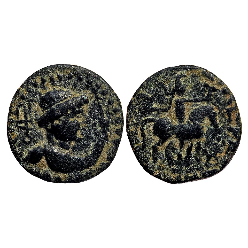 Ancient Kushana Soter Megas alias Wima Takto Copper 1/4 Drachm