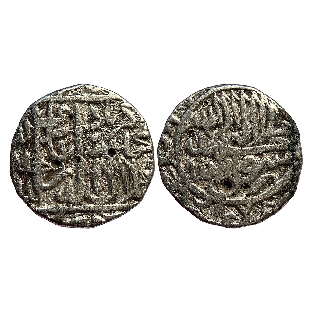 Mughal Akbar Hisar Firoza Mint Silver Rupee