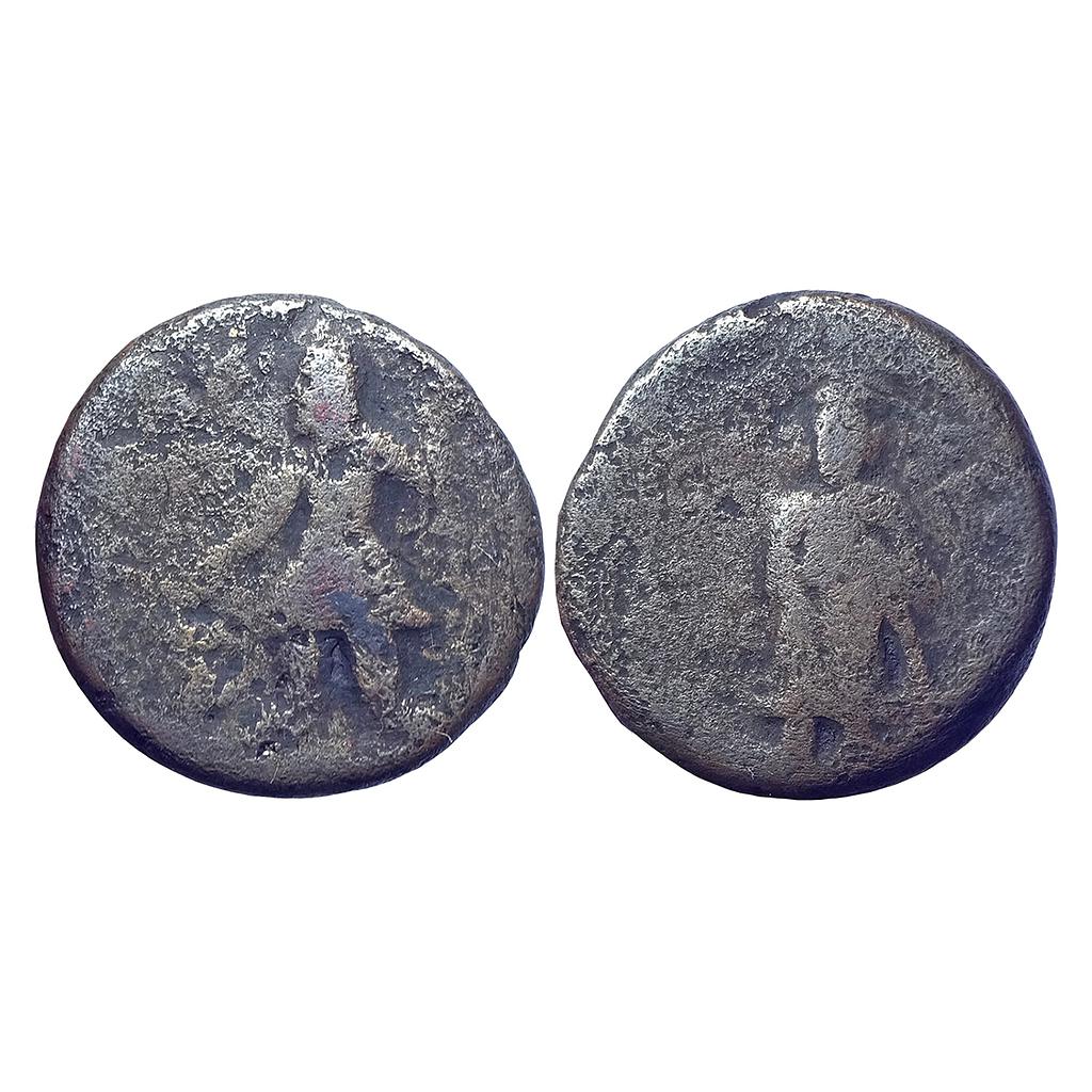 Ancient Kushanas Kanishka I Copper Drachma Shakyamuni Buddha’s type